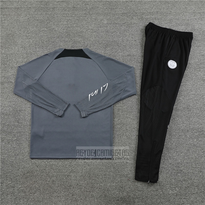 Chandal de Sudadera del Paris Saint-Germain Jordan Nino 2023-2024 Gris